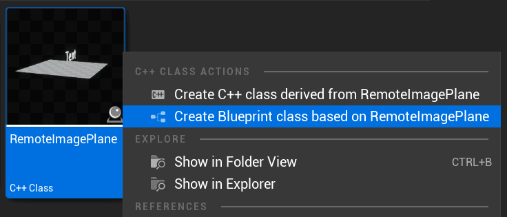 It's a common practice to prefix a name of a Blueprint class with "BP_"
