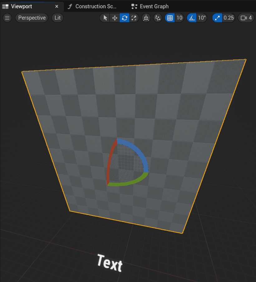 Alternatively, you can set the Transform values in the Details panel, which is located by default on the right side.