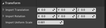 The import options dialog pops up when the asset in compatible format is drag and dropped in the content browser.
